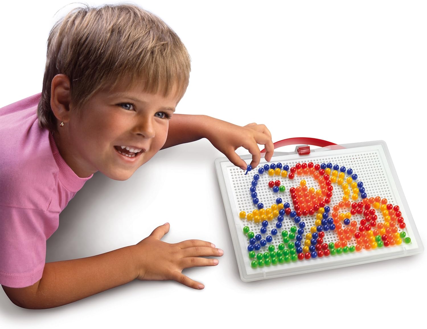Quercetti 0952 - mozaïek-steekspel Fanta Color Large, 270 stekker 10 mm