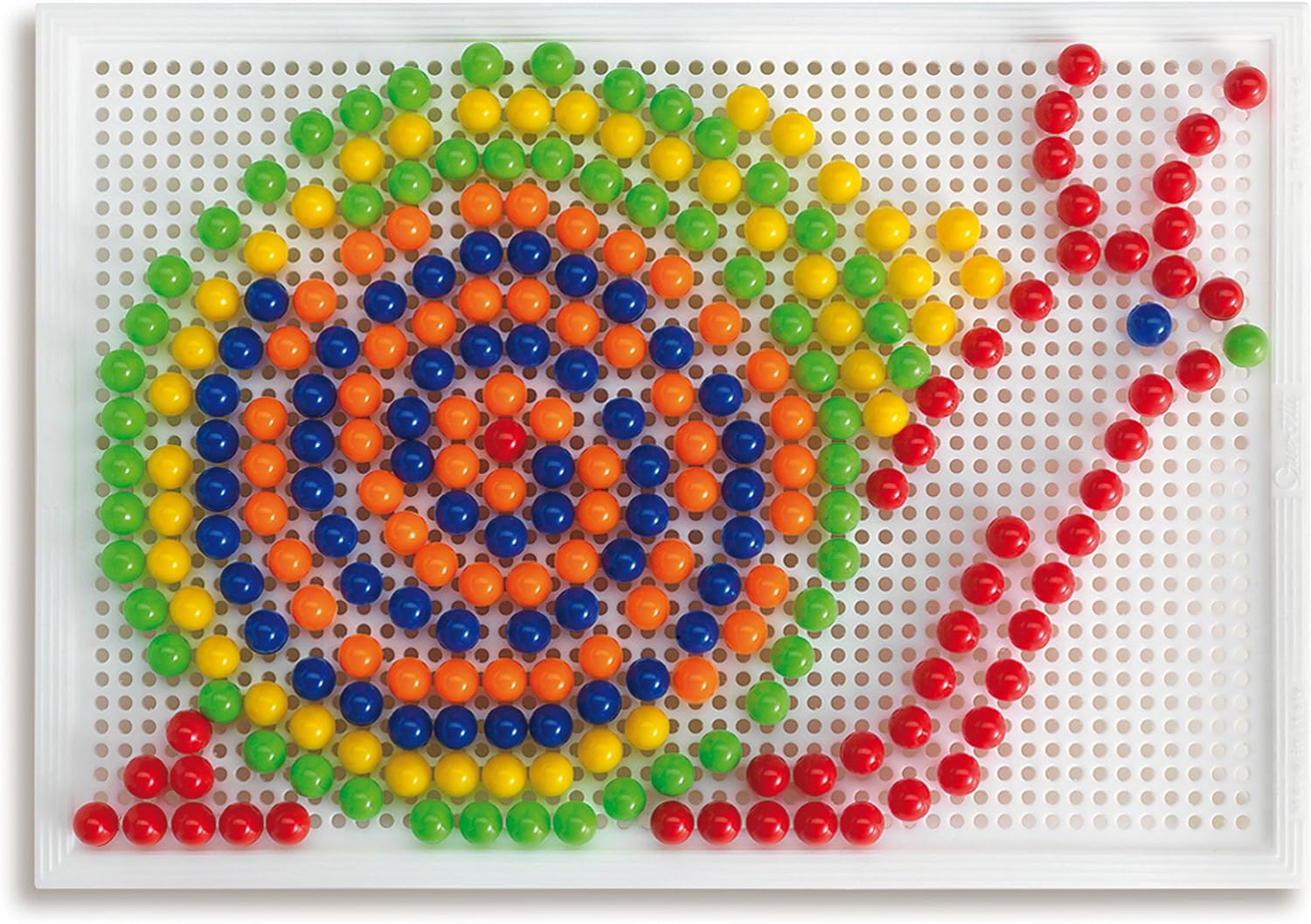 Quercetti 0952 - mozaïek-steekspel Fanta Color Large, 270 stekker 10 mm