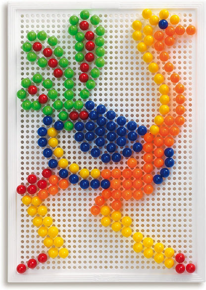 Quercetti 0952 - mozaïek-steekspel Fanta Color Large, 270 stekker 10 mm