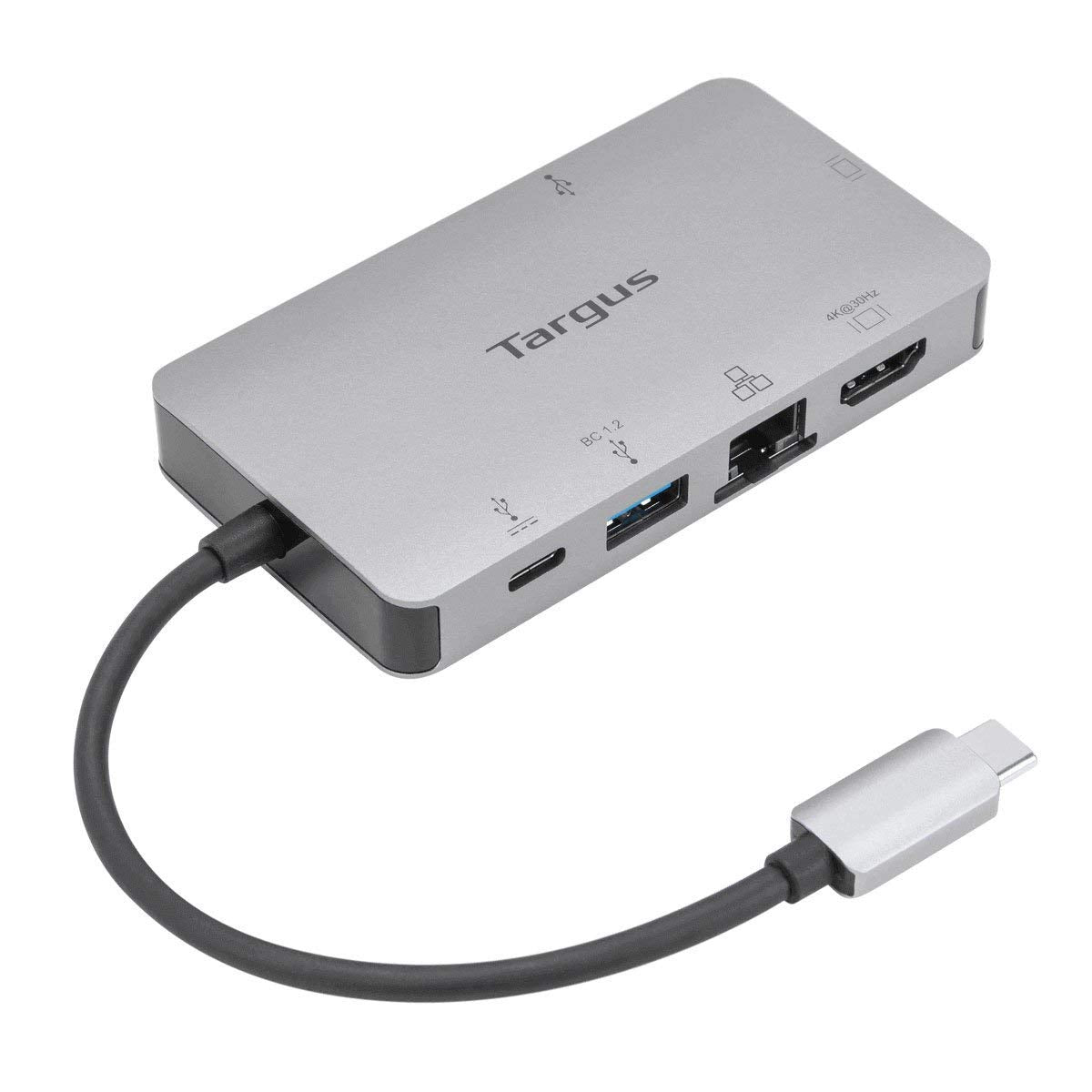 Targus USB-C Alt Mode Single Video 4K HDMI/VGA Adapter, Ethernet, 2 x USB-A with 100W Power Delivery Pass-Thru (DOCK419EUZ