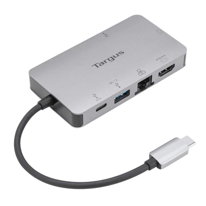 Targus USB-C Alt Mode Single Video 4K HDMI/VGA Adapter, Ethernet, 2 x USB-A with 100W Power Delivery Pass-Thru (DOCK419EUZ