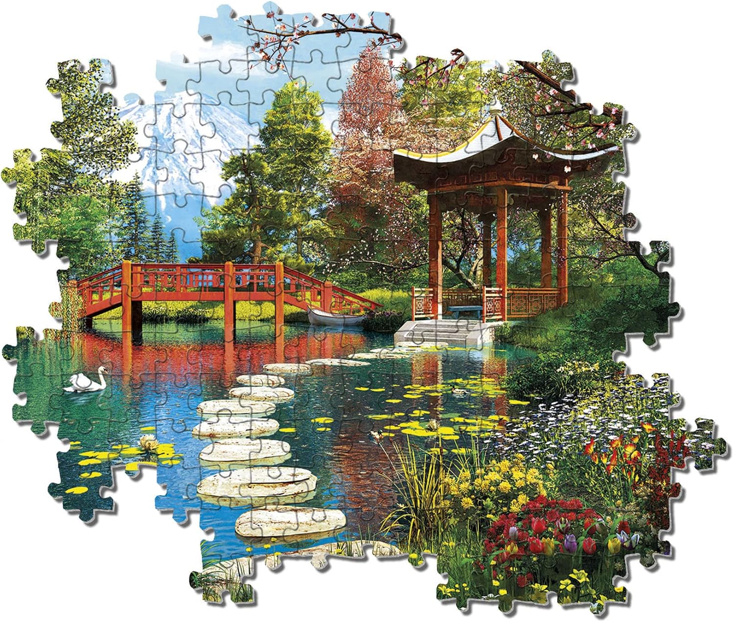 Clementoni - 39513 - Collection Puzzle - Fuji Garden - 1000 pieces - Made in Italy - Jigsaw Puzzles for Adult