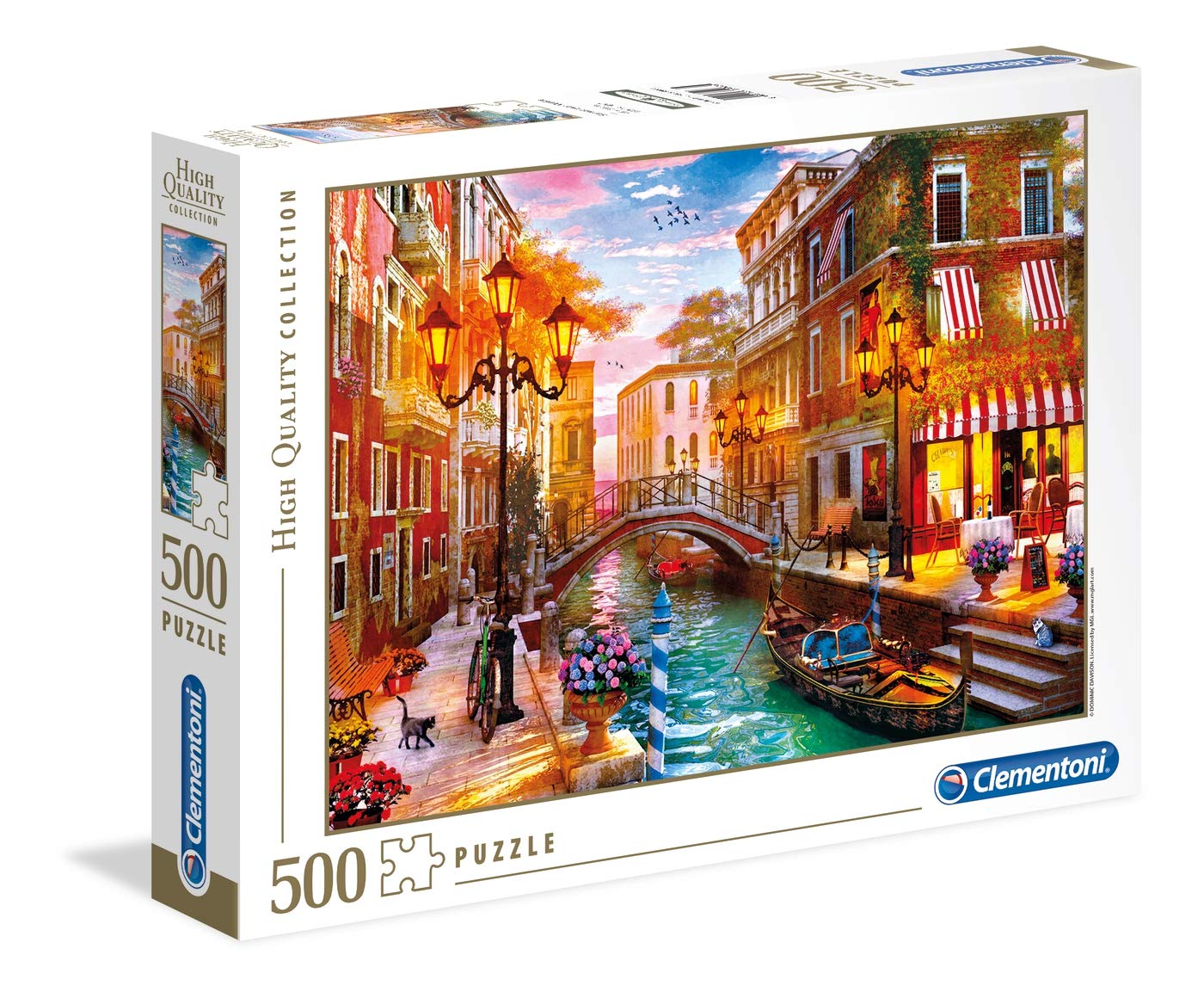Clementoni - 35063 - Collection Puzzle for Children and Adults-Sunse Over Venice-500 Pieces