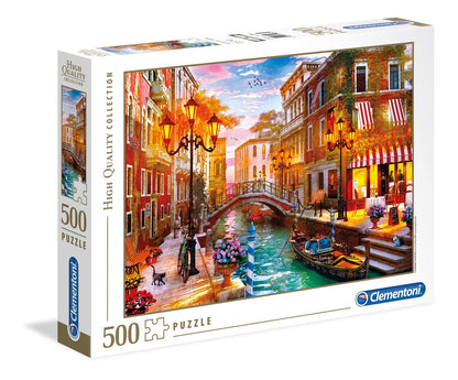 Clementoni - 35063 - Collection Puzzle for Children and Adults-Sunse Over Venice-500 Pieces
