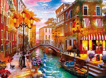 Clementoni - 35063 - Collection Puzzle for Children and Adults-Sunse Over Venice-500 Pieces