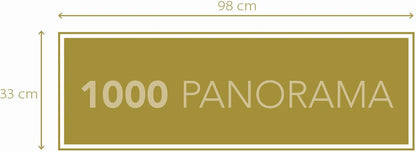 Clementoni - Puzzle 1000 Piezas Panorama La Casa de Papel (39545.3
