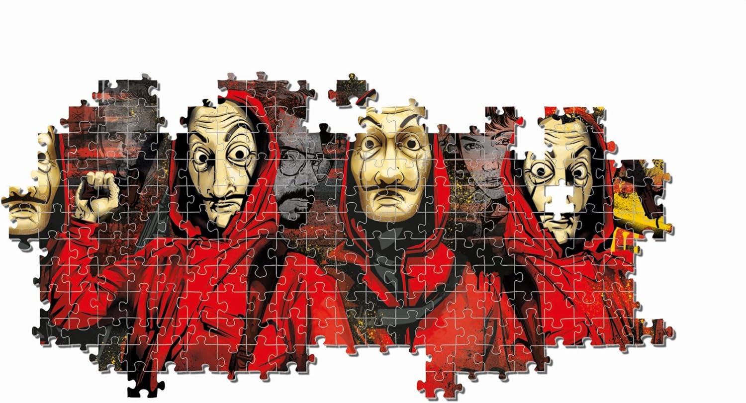 Clementoni - Puzzle 1000 Piezas Panorama La Casa de Papel (39545.3