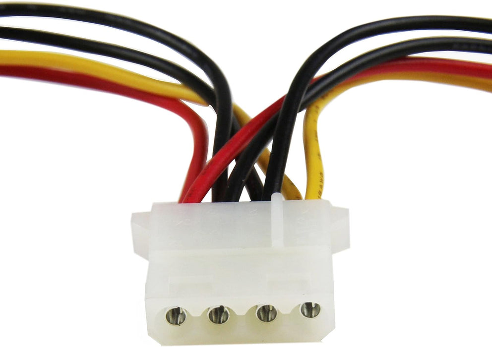 StarTech.com LP4SATAFMD LP4 to SATA Power Cable Adapter with Floppy Power, Power Adapter, SATA Power (M) to 4 Pin Internal Power, 4 Pin Mini-Power Connector (F), Black