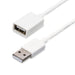 StarTech.com USBEXTPAA1MW 1 m White USB 2.0 Extension Cable Cord, A to A, USB Male to Female Cable, 1x USB A (M), 1x USB A (F