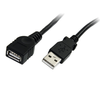 STARTECH.COM 6 Ft Black USB 2.0 Extension Cable a to a - M/F - 6Ft USB 2.0 Extension Cable - 6Ft USB Male Female Cable