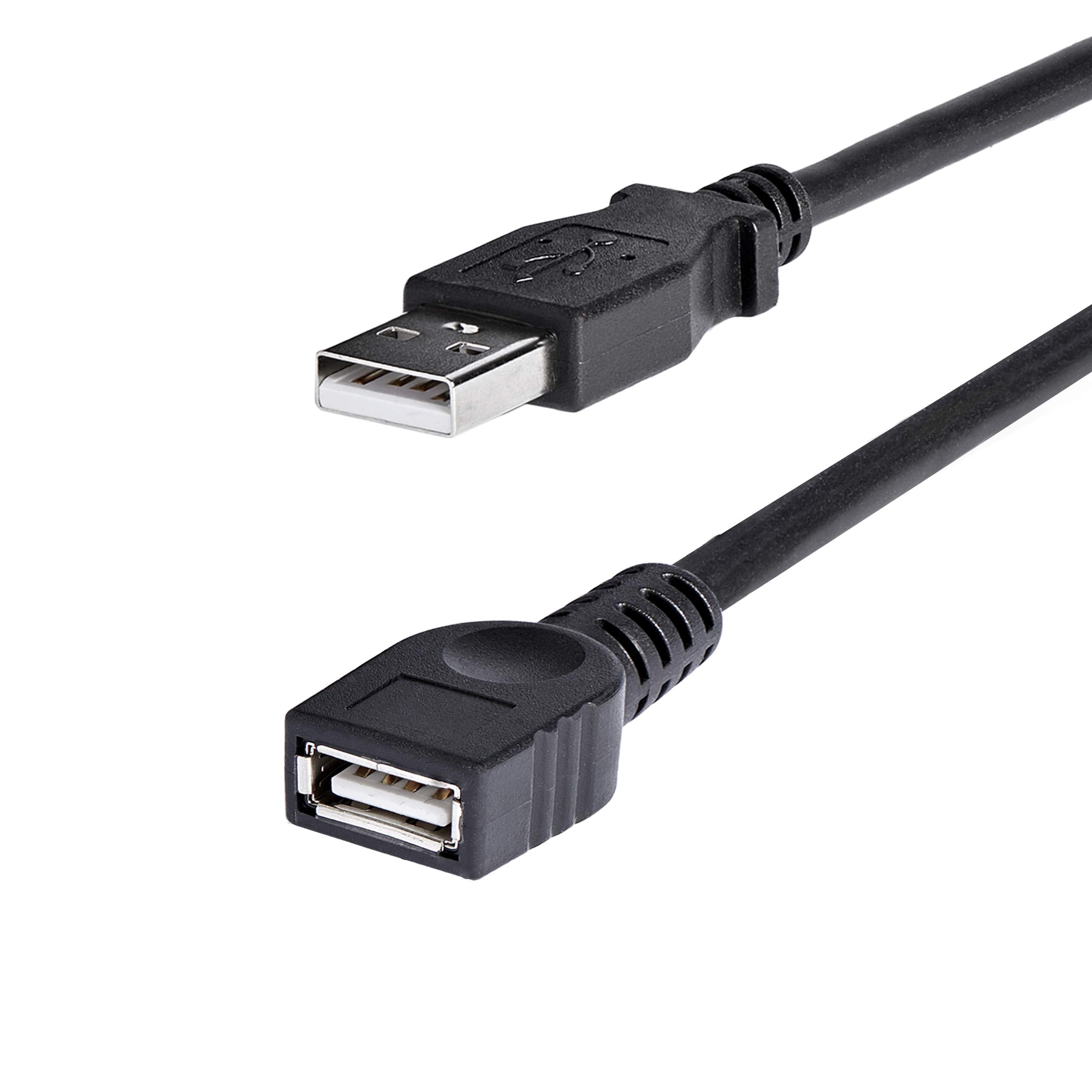 STARTECH.COM 6 Ft Black USB 2.0 Extension Cable a to a - M/F - 6Ft USB 2.0 Extension Cable - 6Ft USB Male Female Cable