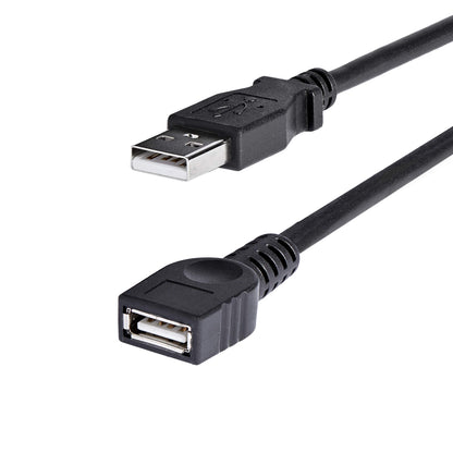 STARTECH.COM 6 Ft Black USB 2.0 Extension Cable a to a - M/F - 6Ft USB 2.0 Extension Cable - 6Ft USB Male Female Cable