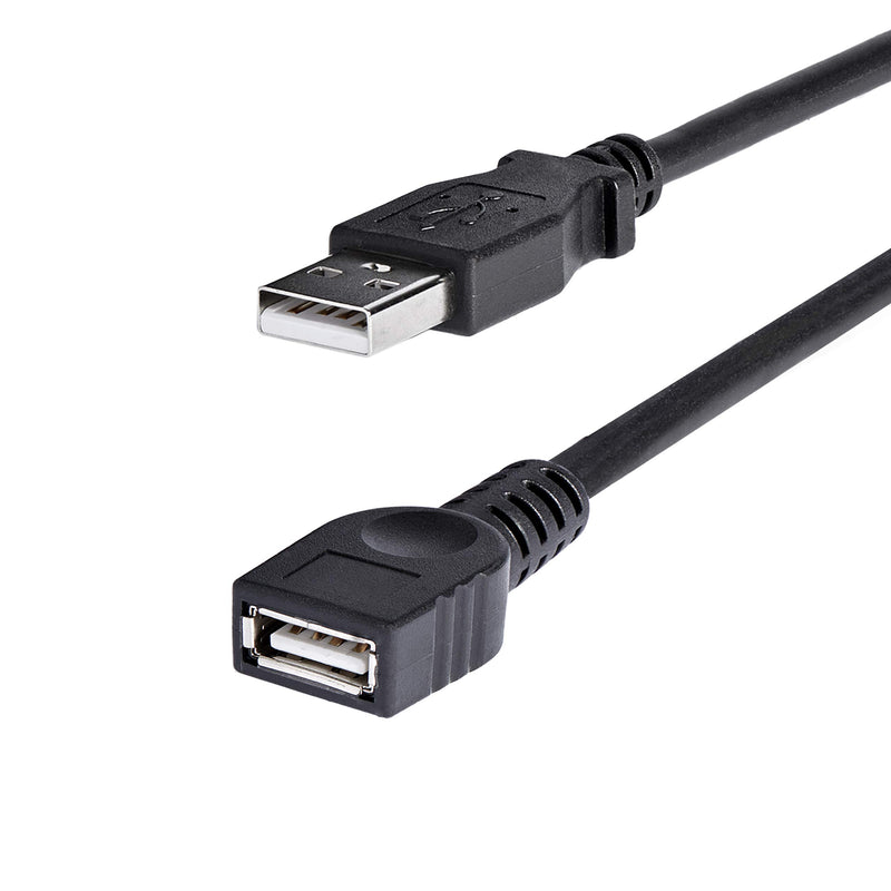 STARTECH.COM 6 Ft Black USB 2.0 Extension Cable a to a - M/F - 6Ft USB 2.0 Extension Cable - 6Ft USB Male Female Cable