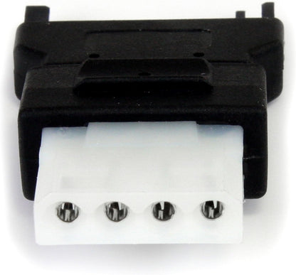 StarTech.com SATA 15 Pin Power Adapter to LP4 M/F, Black