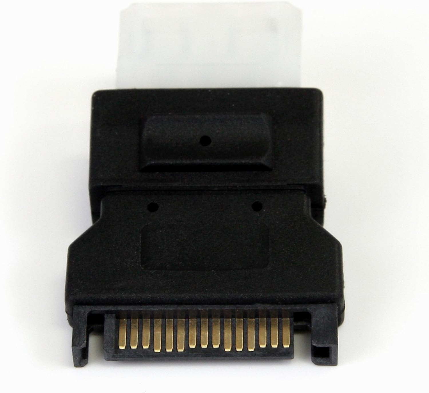 StarTech.com SATA 15 Pin Power Adapter to LP4 M/F, Black