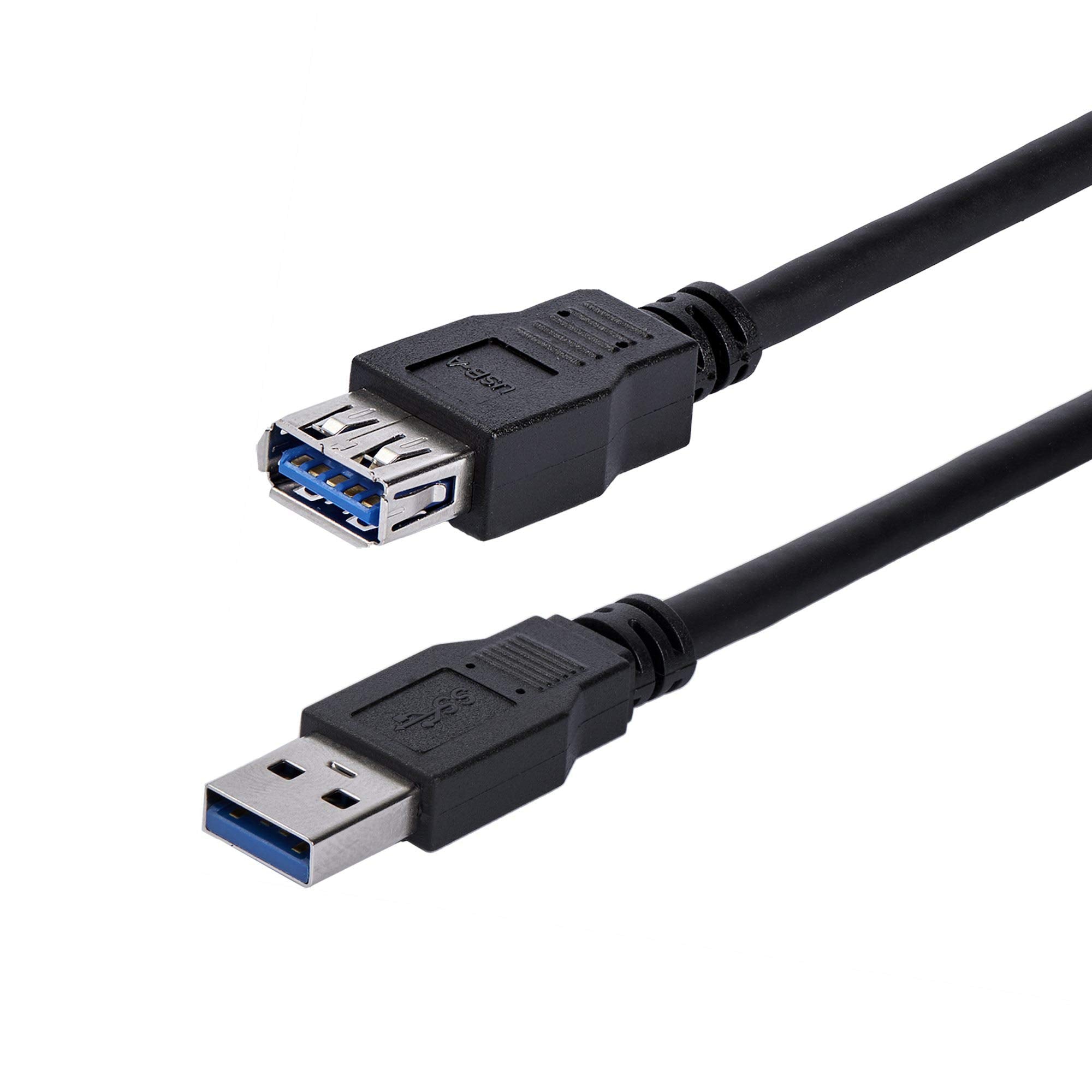 StarTech.com 1m Black SuperSpeed USB 3.0 Extension Cable A to A - Male to Female USB 3 Extension Cable Cord 1 m (USB3SEXT1MBK