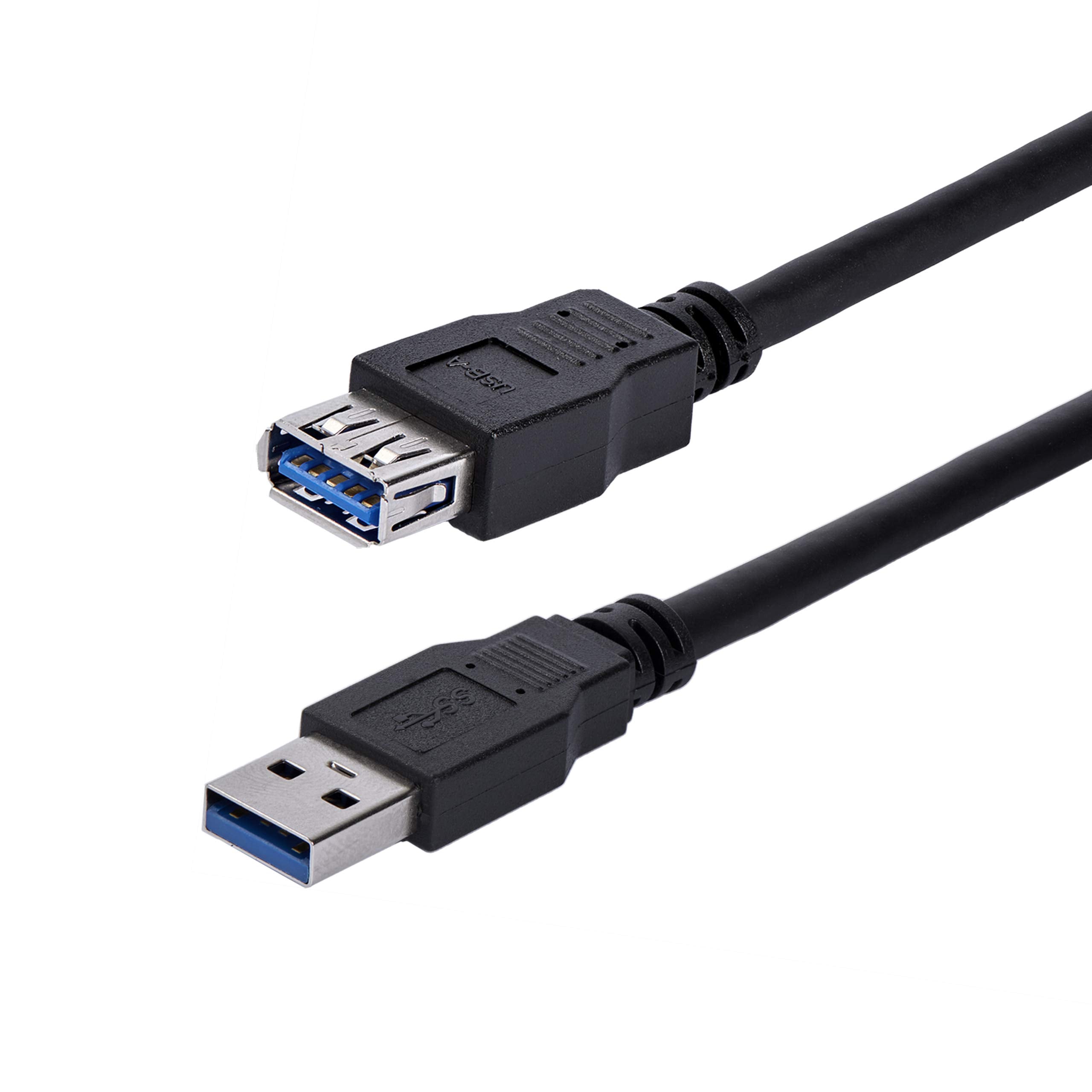 StarTech.com 1m Black SuperSpeed USB 3.0 Extension Cable A to A - Male to Female USB 3 Extension Cable Cord 1 m (USB3SEXT1MBK