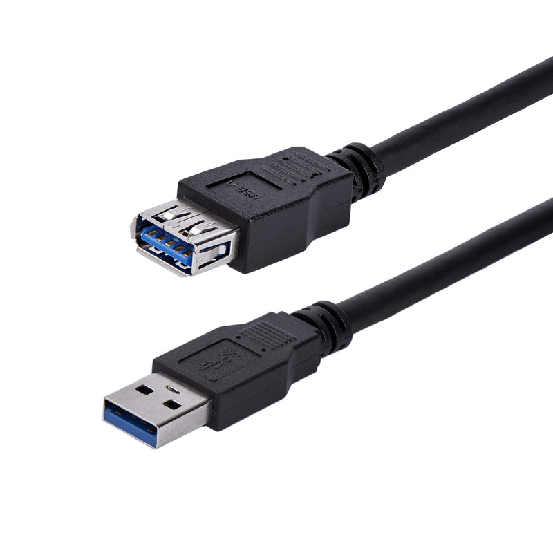 StarTech.com 1m Black SuperSpeed USB 3.0 Extension Cable A to A - Male to Female USB 3 Extension Cable Cord 1 m (USB3SEXT1MBK