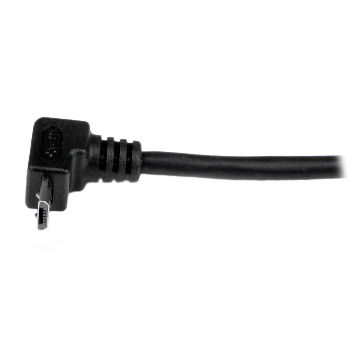 StarTech.com USBAUB1MU 1 m Micro USB Cable Cord, A to Up Angle Micro B, Up Angled Micro USB Cable, 1x USB A (M), 1x USB Micro B (M) - Black