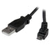 StarTech.com USBAUB2MU 2 m Micro USB Cable Cord, A to Up Angle Micro B, Up Angled Micro USB Cable, 1x USB A (M), 1x USB Micro B (M) - Black