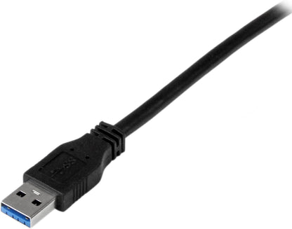 StarTech.com 2m 6 ft Certified SuperSpeed USB 3.0 A to B Cable Cord - USB 3 Cable - 1x USB 3.0 A (M), 1x USB 3.0 B (M) - 2 meter, Black (USB3CAB2M) Black 6 ft/2 m