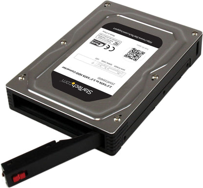 StarTech.com 2.5" to 3.5" SATA HDD/SSD Adapter Enclosure - External Hard Drive Converter with HDD/SSD Height up to 12.5mm (25SAT35HDD
