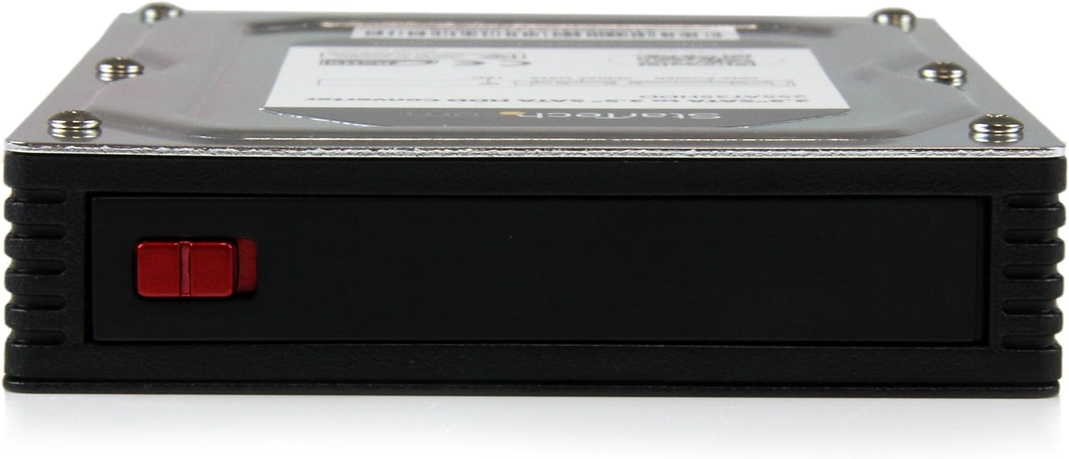 StarTech.com 2.5" to 3.5" SATA HDD/SSD Adapter Enclosure - External Hard Drive Converter with HDD/SSD Height up to 12.5mm (25SAT35HDD