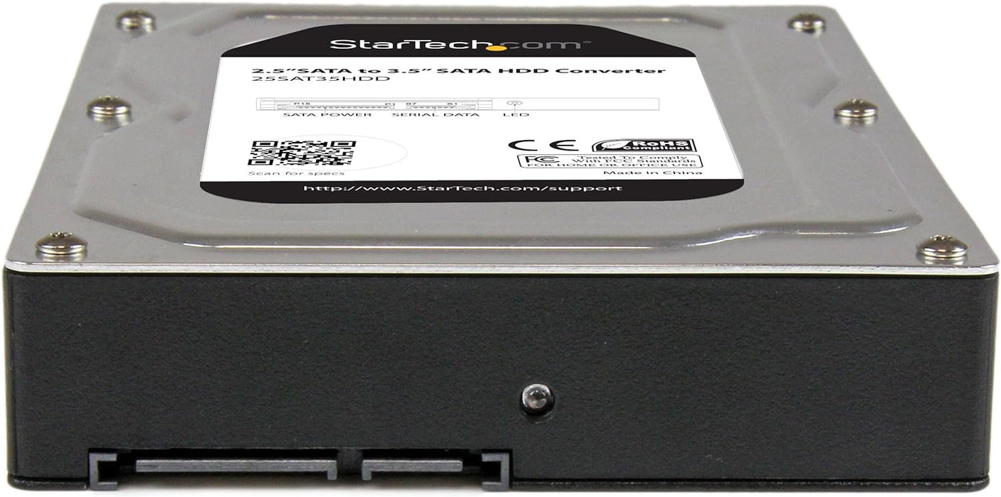 StarTech.com 2.5" to 3.5" SATA HDD/SSD Adapter Enclosure - External Hard Drive Converter with HDD/SSD Height up to 12.5mm (25SAT35HDD