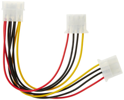 StarTech.com LP4 to 2x LP4 Power Y Splitter Cable M/F - LP4 Splitter - Molex Y Splitter - Molex Splitter (PYO2L