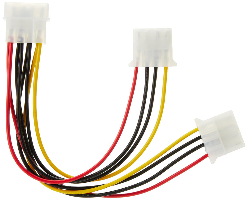 StarTech.com LP4 to 2x LP4 Power Y Splitter Cable M/F - LP4 Splitter - Molex Y Splitter - Molex Splitter (PYO2L