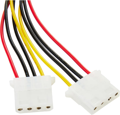 StarTech.com LP4 to 2x LP4 Power Y Splitter Cable M/F - LP4 Splitter - Molex Y Splitter - Molex Splitter (PYO2L