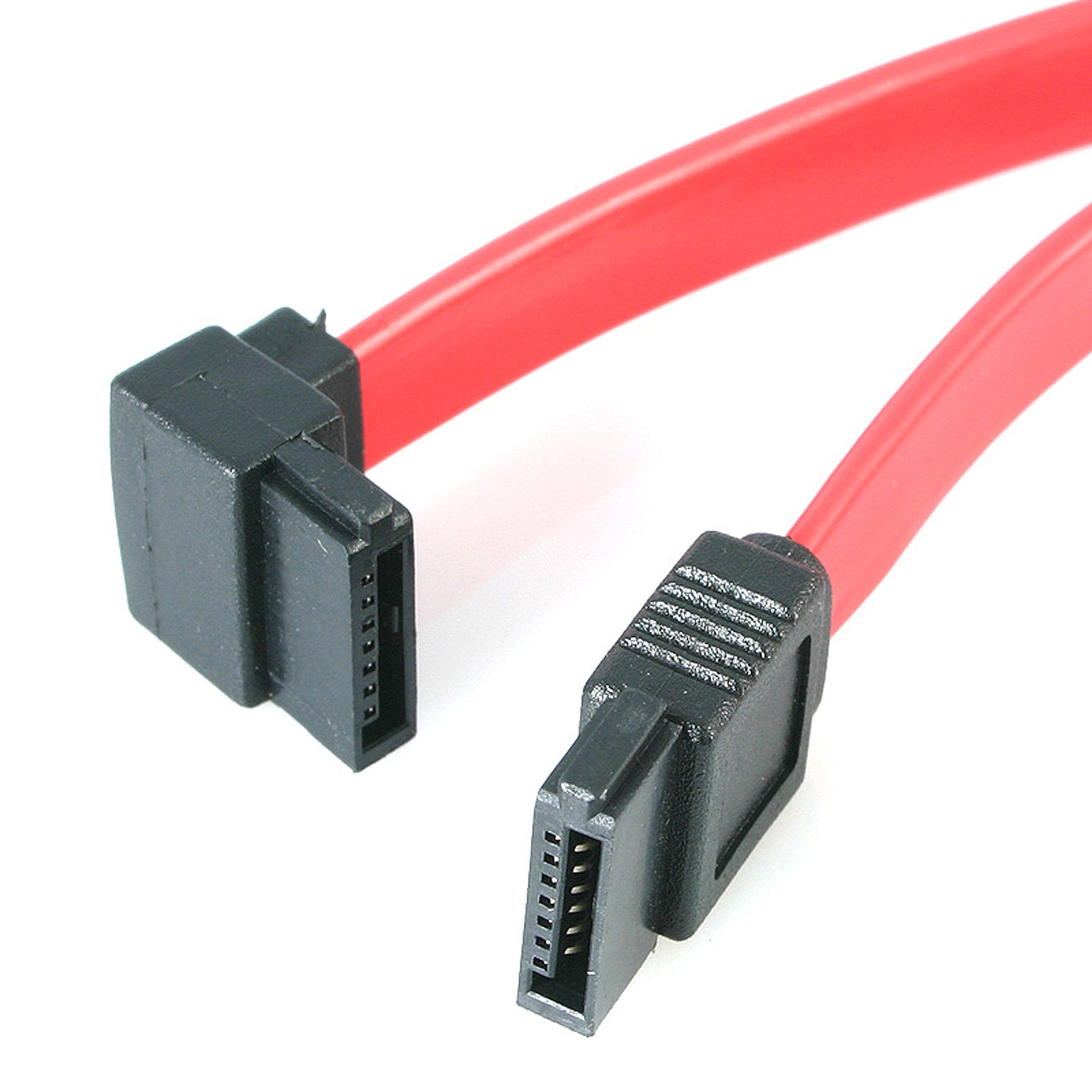 StarTech.com Cavo Seriale ATA 45,7 cm, SATA ad angolare sinistro SATA, F/F (SATA18LA1)