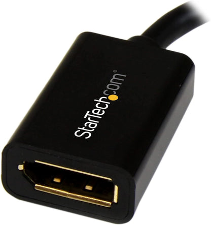 StarTech.com 6ft Mini DisplayPort to DisplayPort 1.2 Adapter - mDP to DP Converter Cable for Monitor / Display - Thunderbolt Compatible (MDP2DPMF6IN