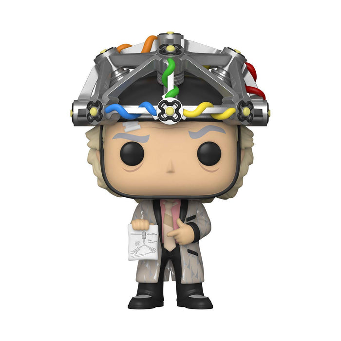 Funko Pop! Movie: Back To The Future-Doc with Helmet - Dr. Emmett Brown - Figura de Vinilo Coleccionable - Idea de Regalo- Mercancia Oficial - Juguetes para Niños y Adultos - Movies Fans