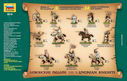 Zvezda 500788016-1:72 Livonian Knights