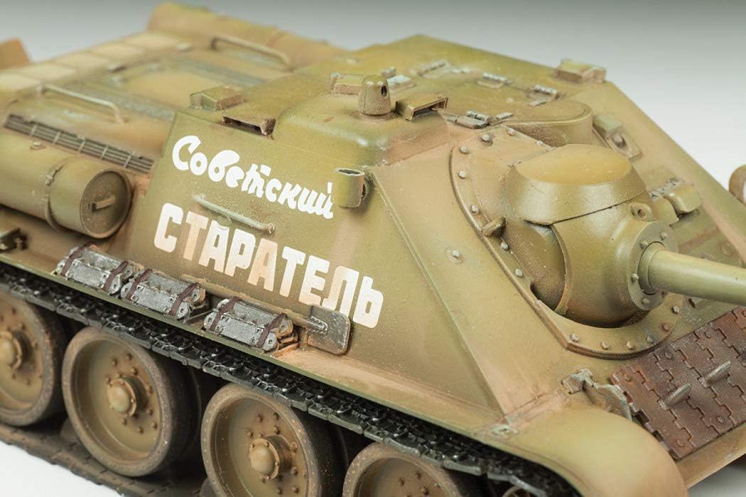 Zvezda ZS3690 Modellino Veicolo da Guerra In Plastica da Montare, Su-85 Self Propelled Gun, Scala 1:35, (500783690