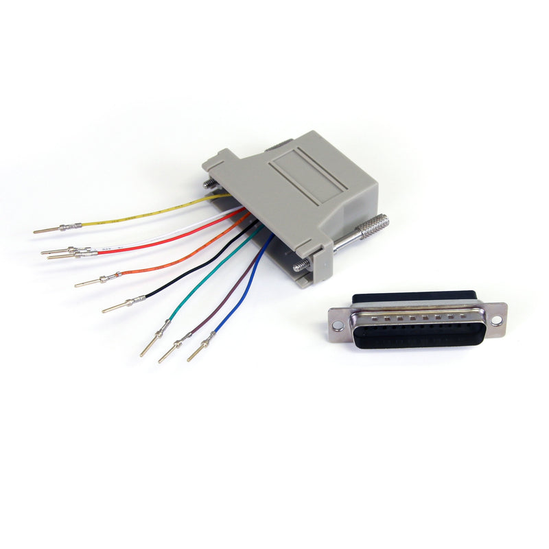 StarTech.com DB25 RJ45 - Adaptateur modulaire DB25 vers RJ45 - Adaptateur série - M/F (GC258MF