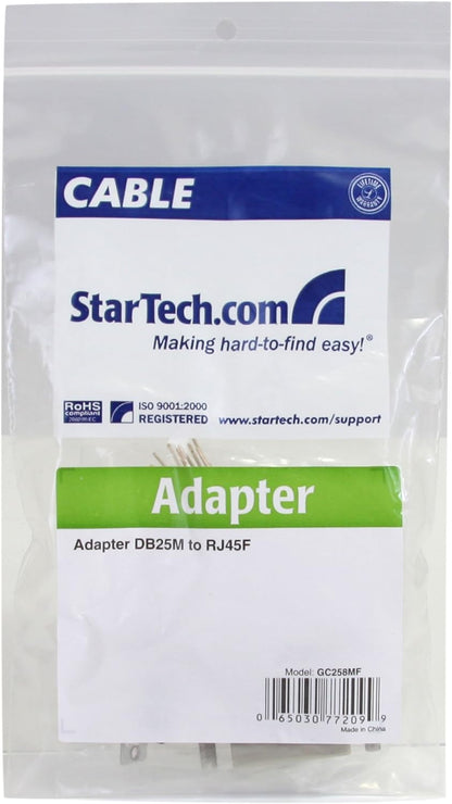 StarTech.com DB25 RJ45 - Adaptateur modulaire DB25 vers RJ45 - Adaptateur série - M/F (GC258MF