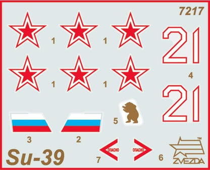 Zvezda Models Sukhoi Su-39 Model Kit