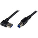 StarTech.com USB3SAB1MRA 1 m Black SuperSpeed USB 3.0 Cable, Right Angle A to B, 3 ft USB 3 Cable, Right Angle USB 3.0 A (M) to USB 3.0 B (M