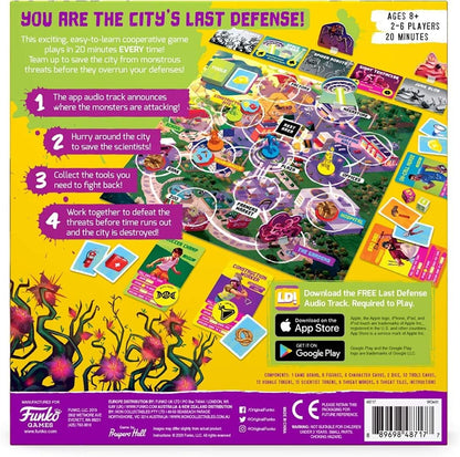 Funko Games Funko Board Signature Last Defense Game - Light Strategy Board Game for Children & Adults (Ages 10+) - 2-4 Players - Collectable Vinyl Figure - Gift Idea