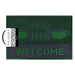 FRIENDS Door Mat (Central Perk Design) Rubber Mat - Official Merchandise, Black / Green, 40cm x 60cm