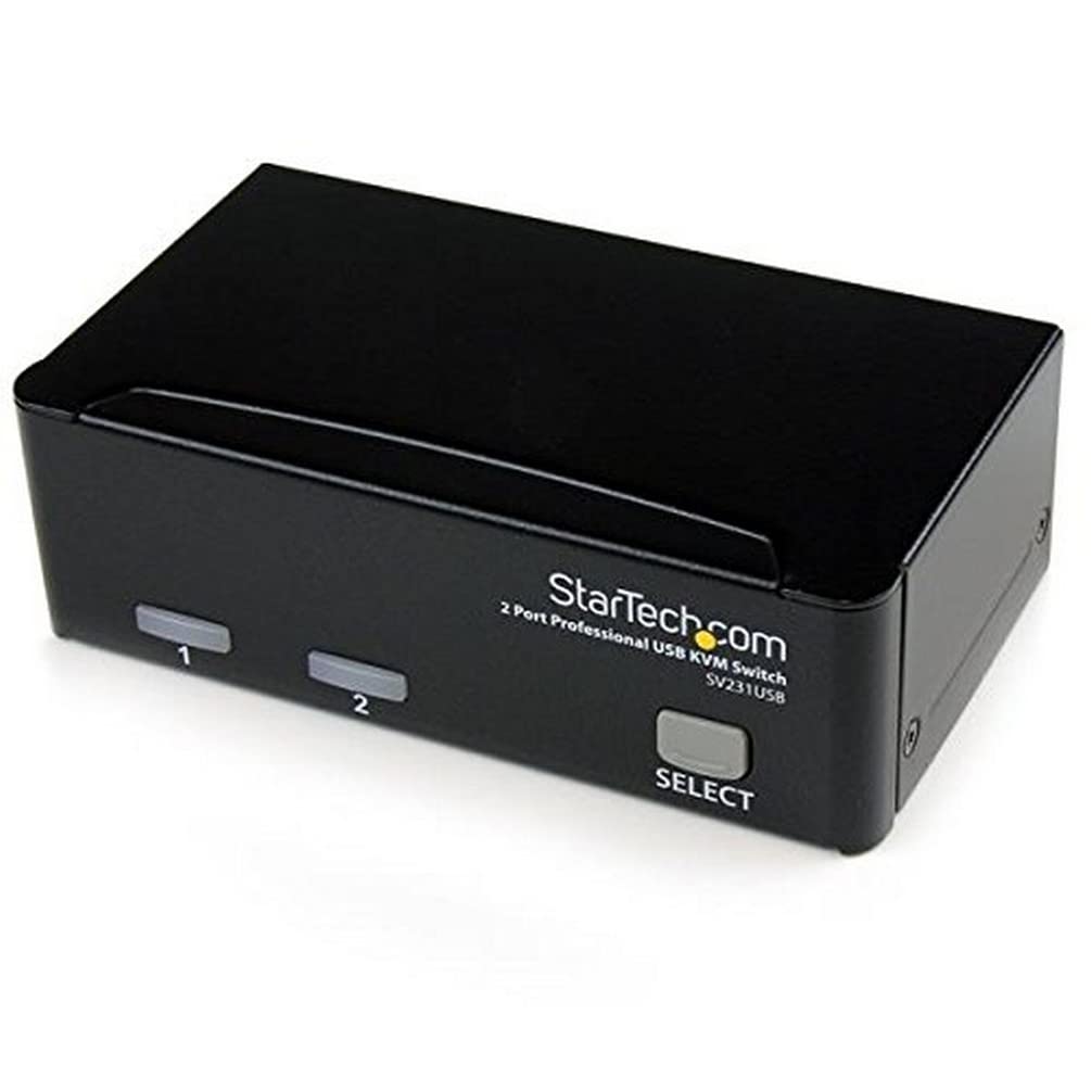 StarTech.com 2 Port Professional USB KVM Switch Kit with Cables (SV231USBGB