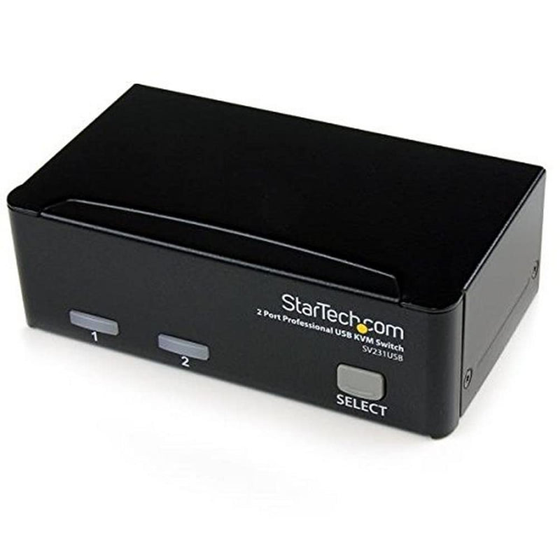 StarTech.com 2 Port Professional USB KVM Switch Kit with Cables (SV231USBGB