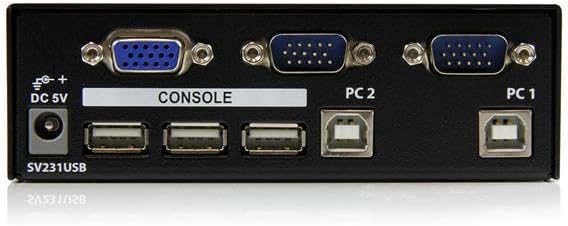 StarTech.com 2 Port Professional USB KVM Switch Kit with Cables (SV231USBGB