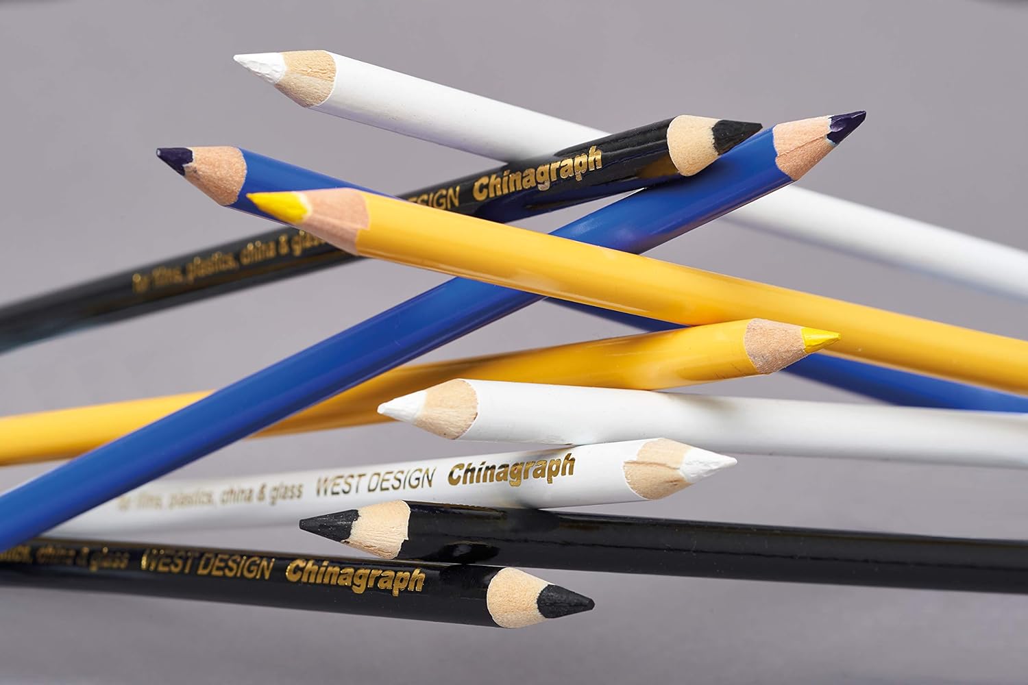 Chinagraph Marking Pencils - Black (Box of 12