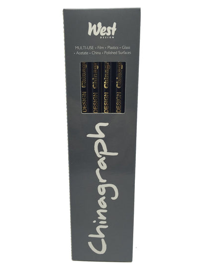 Chinagraph Marking Pencils - Black (Box of 12