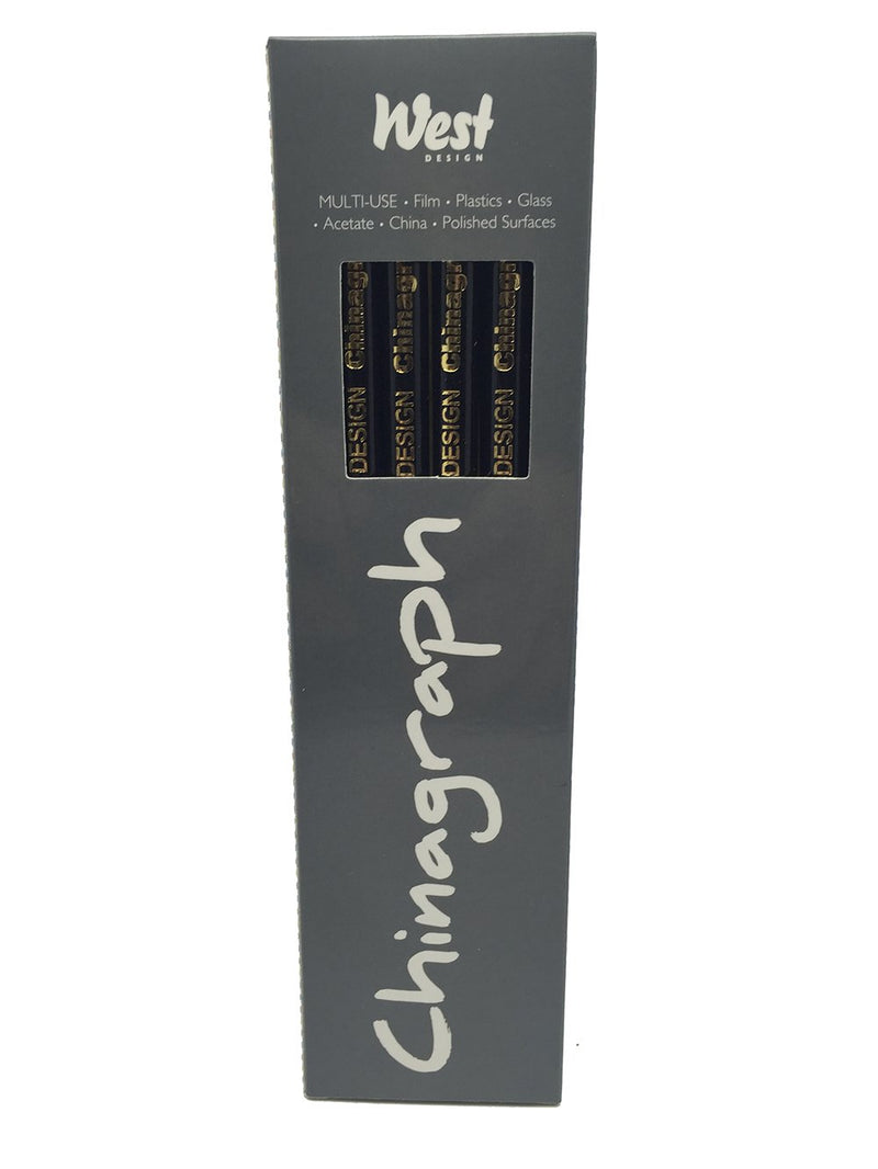 Chinagraph Marking Pencils - Black (Box of 12