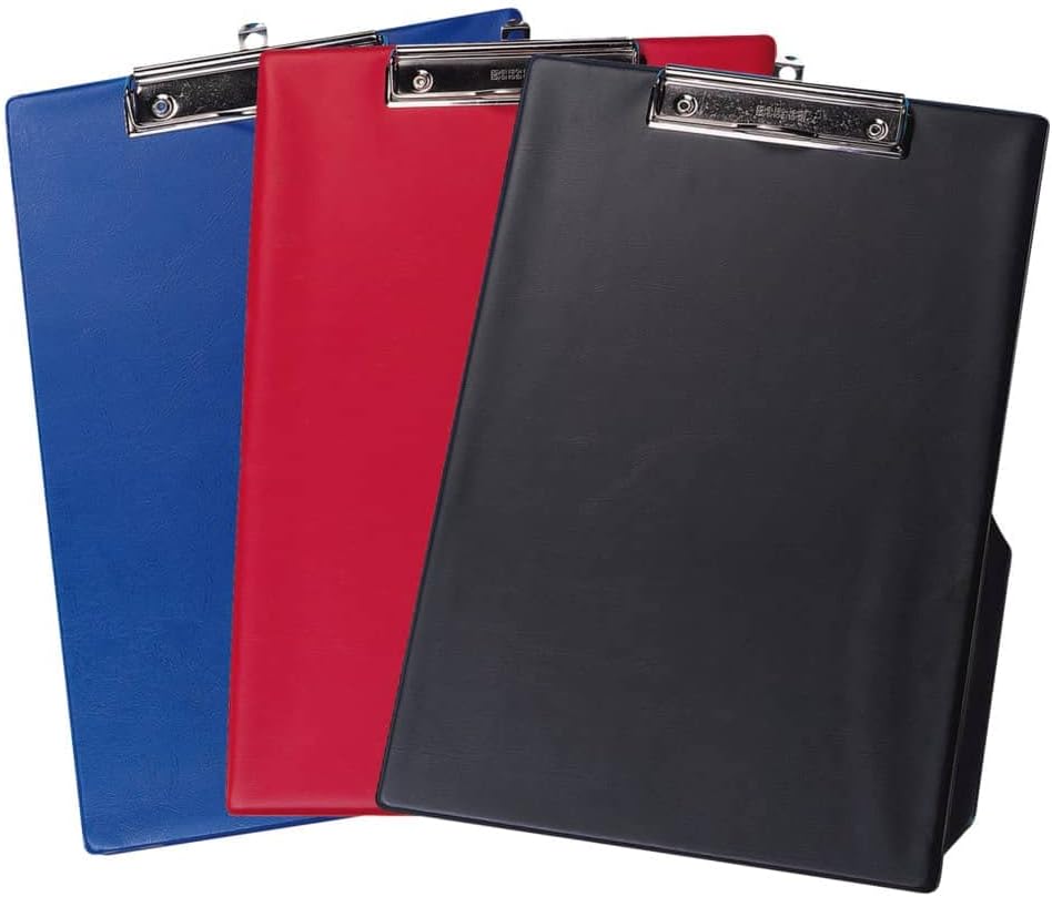 Q-Connect PVC Single Clipboard Foolscap Black KF01296