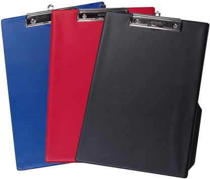Q-Connect PVC Single Clipboard Foolscap Black KF01296